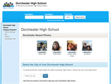 Tablet Screenshot of dorchesterhighschool.com